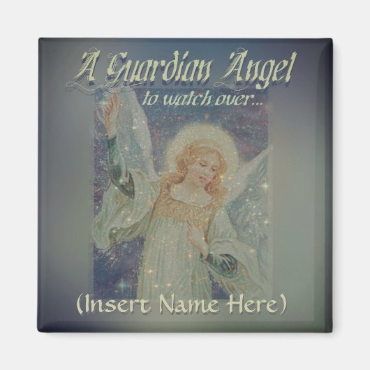 Naam toevoegen Guardian Angel Magneet (Voorkant)