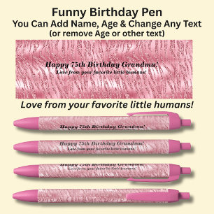 Naam toevoegen, Happy Birthday Love van uw favorie Zwarte Inkt Pen