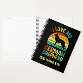 Naam toevoegen - Ik hou van mijn Duitse Shepherd D Planner