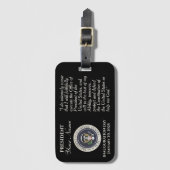 Naam toevoegen Inauguratiedag 20 januari 2025 Bagagelabel (Voorkant (verticaal))