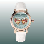 Naam toevoegen introvert solitude floral green horloge<br><div class="desc">Voeg een vleugje elegantie toe aan je pols met dit prachtige dameshorloge, met een chique witte leren riem. Perfect voor degenen die stille momenten koesteren, (introverte) dit horloge is versierd met delicate bloemaccenten en de uitdrukking "Omhelzing Eenzaamheid, " en "Energiek door de Rust, " of pas het aan met je...</div>