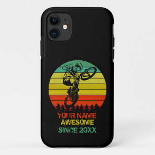 Naam toevoegen: jaar BMX Bike Rider Geweldige sind Case-Mate iPhone Case