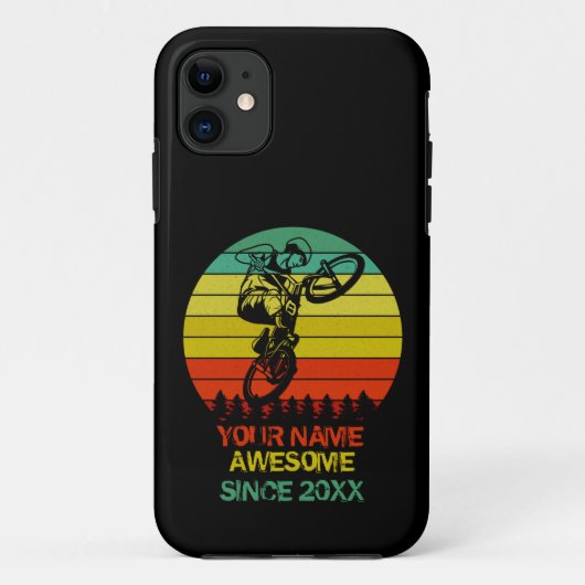Naam toevoegen: jaar BMX Bike Rider Geweldige sind Case-Mate iPhone Case (Achterkant)