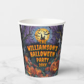 Naam toevoegen Jaar Halloween Party 8pz Papieren Bekers (Voorkant)