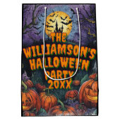 Naam toevoegen Jaar Halloween Party Medium Cadeauzakje (Achterkant)