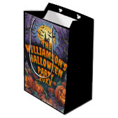 Naam toevoegen Jaar Halloween Party Medium Cadeauzakje (Achterkant Gekanteld)
