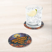 Naam toevoegen Jaar Halloween Party Ronde Kartonnen Onderzetter (Insitu)