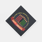 Naam toevoegen Jaar Kwanzaa Candles Luncheon Servet (Hoek)