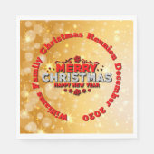 Naam toevoegen Jaar overeenkomend met prettige ker Servet (Voorkant)