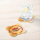 Naam toevoegen Jaar overeenkomend met vrolijk kers Kartonnen Onderzetters (Insitu)