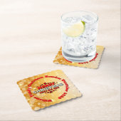 Naam toevoegen Jaar overeenkomend met vrolijk kers Kartonnen Onderzetters (Insitu)