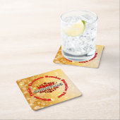 Naam toevoegen Jaar overeenkomend met vrolijk kers Kartonnen Onderzetters (Insitu)