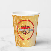 Naam toevoegen Jaar overeenkomend met vrolijk kers Papieren Bekers (Achterkant)