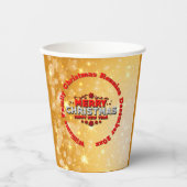 Naam toevoegen Jaar overeenkomend met vrolijk kers Papieren Bekers (Voorkant)