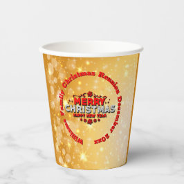 Naam toevoegen Jaar overeenkomend met vrolijk kers Papieren Bekers