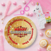 Naam toevoegen Jaar overeenkomend met vrolijk kers Papieren Bordje (Feest)