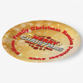 Naam toevoegen Jaar overeenkomend met vrolijk kers Papieren Bordje (Gekanteld)
