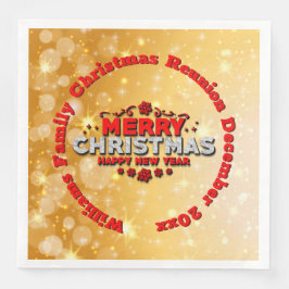 Naam toevoegen Jaar overeenkomend met vrolijk kers Servet