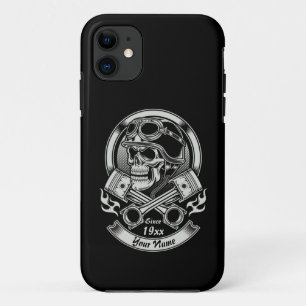 Naam toevoegen Jaar  snijder schedel doorsnede zui Case-Mate iPhone Case