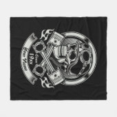 Naam toevoegen Jaar  snijder schedel doorsnede zui Fleece Deken (Voorkant (Horizontaal))