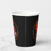 Naam toevoegen Jaar, Tekst - Fire Dragon Nieuwjaar Papieren Bekers (Rechts)