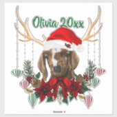 NAAM TOEVOEGEN - Kind voor Schattige kerstboer Sticker (Vel)