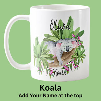 Naam toevoegen Koala Australisch dier Marsupial Koffiemok