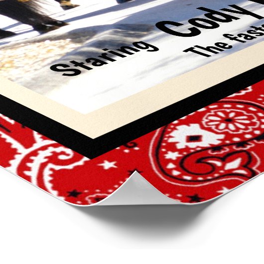 Naam toevoegen Maak uw eigen Westerne film Poster (Hoek)