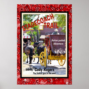 Naam toevoegen Maak uw eigen  Westerne film Poster