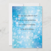 Naam toevoegen Matching Merry Kerstblauw Partij Ui Kaart (Achterkant)