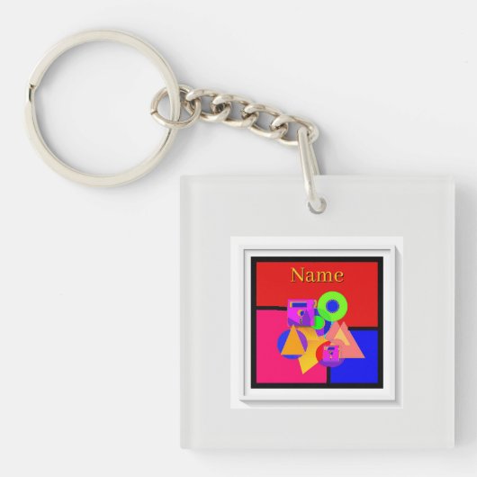 Naam toevoegen Media Memorabilia Sleutelhanger (voorkant)