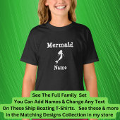 Naam toevoegen, Mermaid Boat Matching Family Set T-shirt