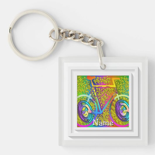 Naam Toevoegen M'n Fietssleutelhanger Sleutelhanger (voorkant)