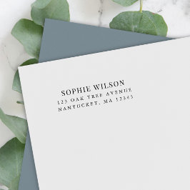 Naam toevoegen Modern Classic Retouradres Zelfinktende Stempel