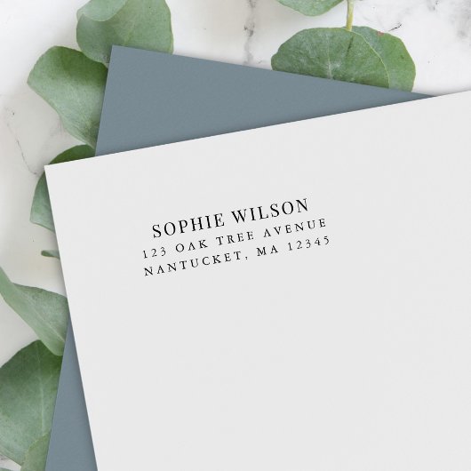 Naam toevoegen Modern Classic Retouradres Zelfinktende Stempel