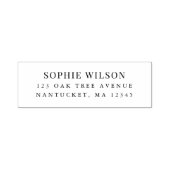 Naam toevoegen Modern Classic Retouradres Zelfinktende Stempel (Design)