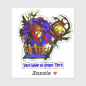 Naam toevoegen: Monster Pumpkin Head Scarecrow met Sticker (Vel)