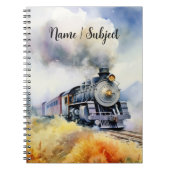 Naam toevoegen Onderwerp - Steam Train Painting Notitieboek (Voorkant)