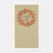 Naam toevoegen Overeenkomende Thanksgiving Autumn  Servet (Voorkant)