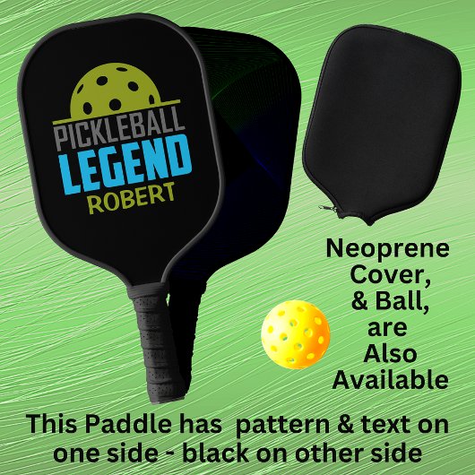 Naam toevoegen: Pickleball Legend Yellow Green Blu Paddle