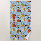 Naam toevoegen - Pictogrammen van piraatsymbolen v Strandlaken (Voorkant)