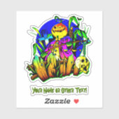 Naam toevoegen: Pumpkin Head Monster Scarecrow Sku Sticker (Vel)
