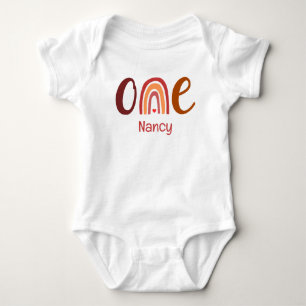 Naam toevoegen Rainbow gepersonaliseerde eerste ve Romper