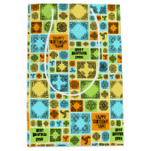 Naam toevoegen & Relatie Verjaardag Sinaasappel & Medium Cadeauzakje (Voorkant)