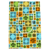 Naam toevoegen & Relatie Verjaardag Sinaasappel &  Medium Cadeauzakje (Achterkant)