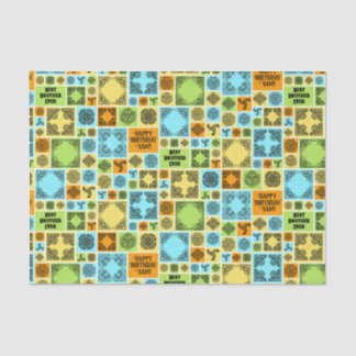 Naam toevoegen & Relatie Verjaardag Sinaasappel &  Tissuepapier