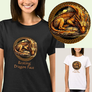 Naam toevoegen Rusting Brown Dragon T-shirt