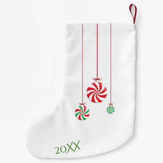 NAAM TOEVOEGEN - Schattig Sheep Fleece Navidad Kleine Kerstsok (Achterkant)