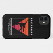 Naam toevoegen & Skateboard Geometrische driehoek Case-Mate iPhone Case (Achterkant (horizontaal))