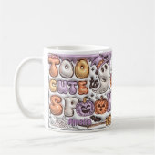 Naam toevoegen te Schattige om 3D-effect Halloween Koffiemok (Links)